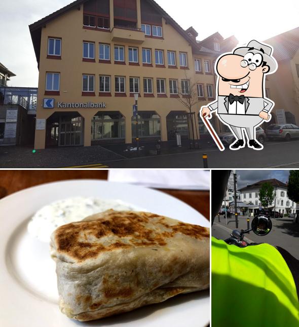 Dai un’occhiata alla foto che presenta la esterno e cibo di Café Stern