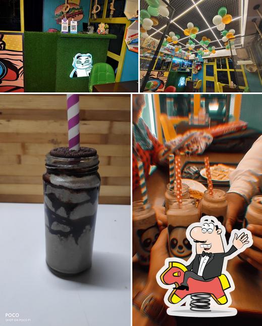This is the image displaying play area and drink at The Foodie Panda