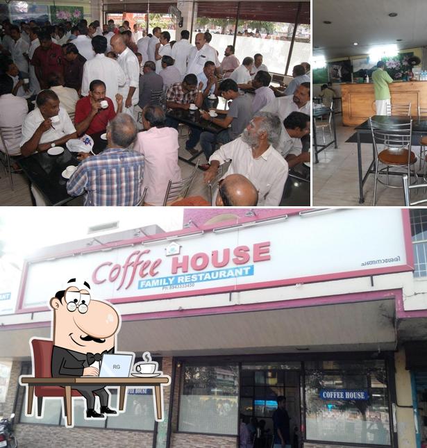 The photo of interior and exterior at Coffee House - Family Restaurant