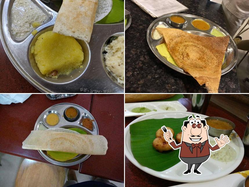 Food at Hotel Saravana Bhavan