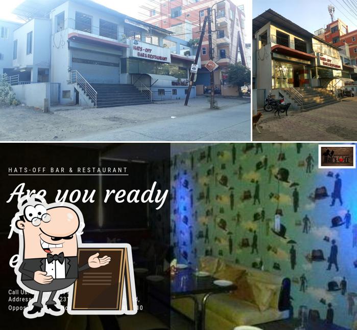 The picture of exterior and interior at Hats-Off Bar And Restaurant