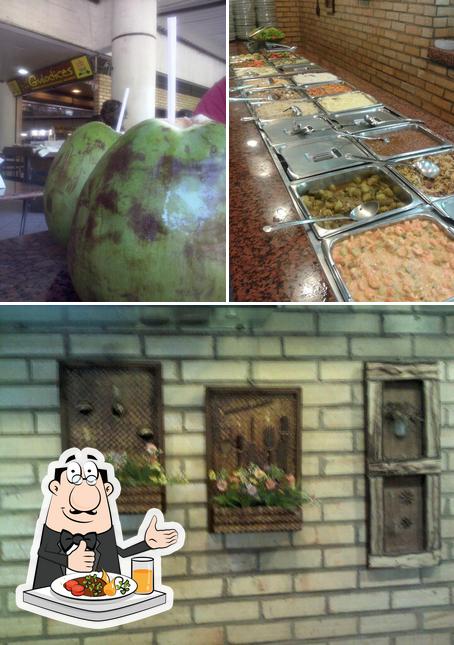 A ilustração da comida e exterior no Gulodices