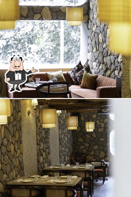 The interior of Zinnia - Abstract Dining
