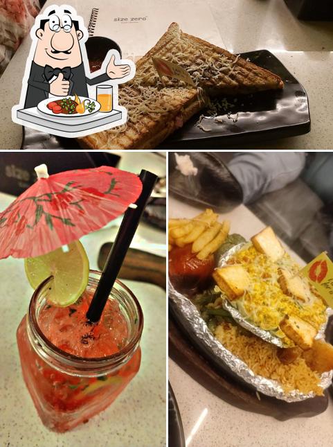 Food at Size Zero Roof Top Lounge