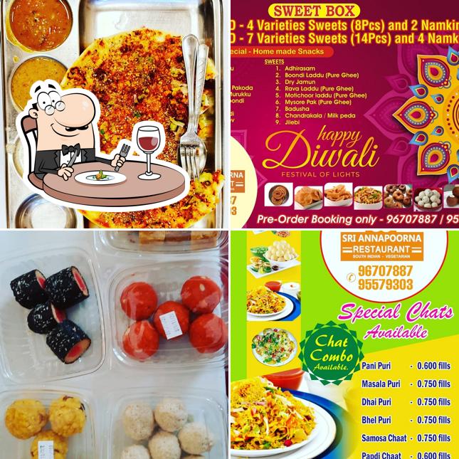 Meals at Annapoorna Vegetarian Restaurant