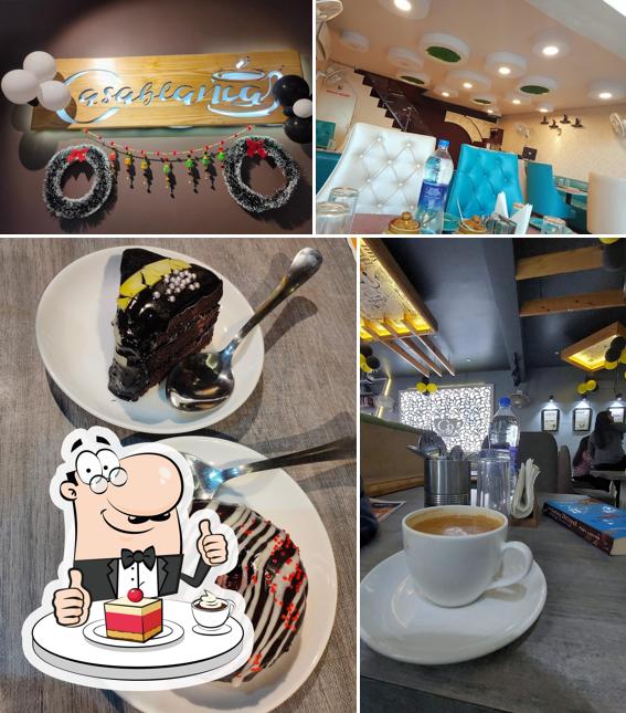 Casablanca Cafe serves a selection of sweet dishes