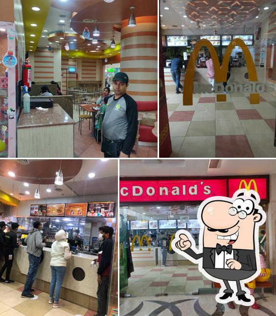 The interior of McDonald's