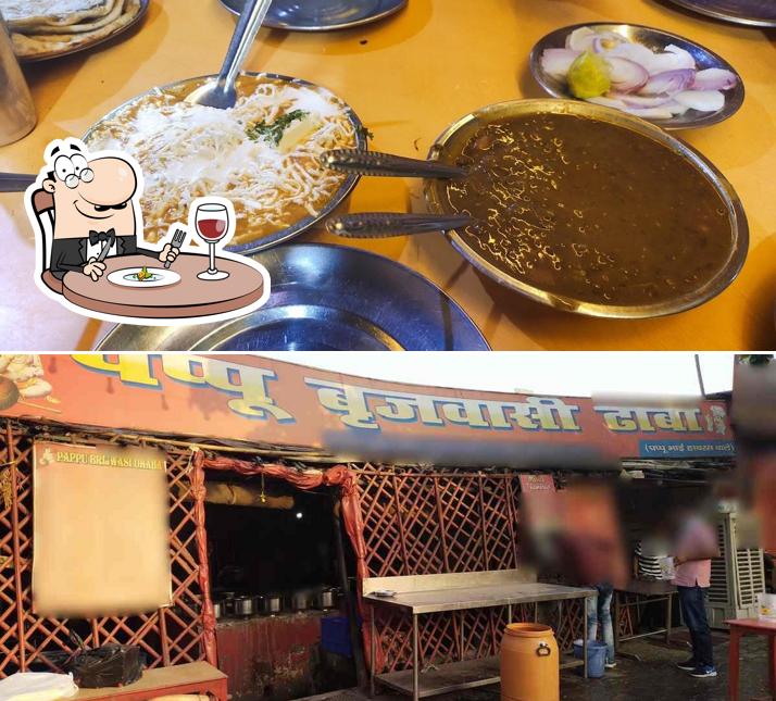 Meals at Papu Brajwasi Dhaba