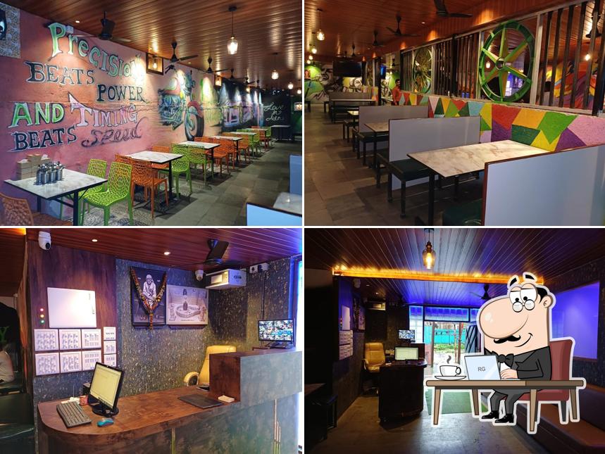 The interior of 1 Side Dhaba Family Resturant Sea Food Indian Chinese Tandoor in vitawa kalwa