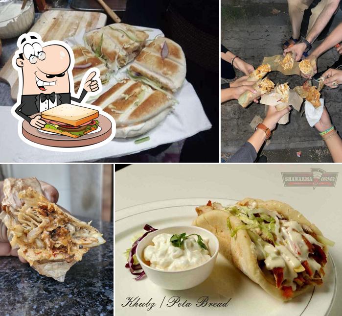 Grilled cheese sandwich at The Shawarma Shop