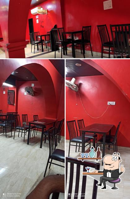 The interior of Bhagwati Sandwich Center