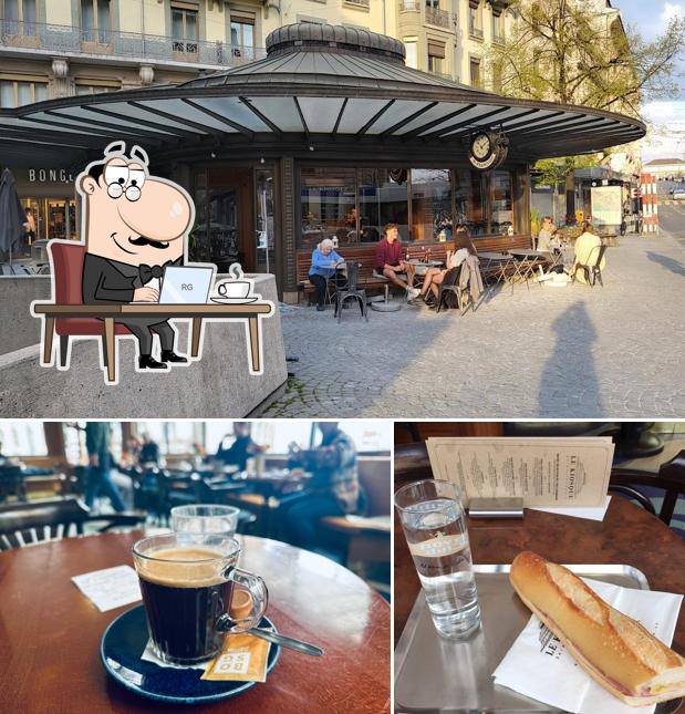 La foto della interni e cibo di Le Kiosque St-François