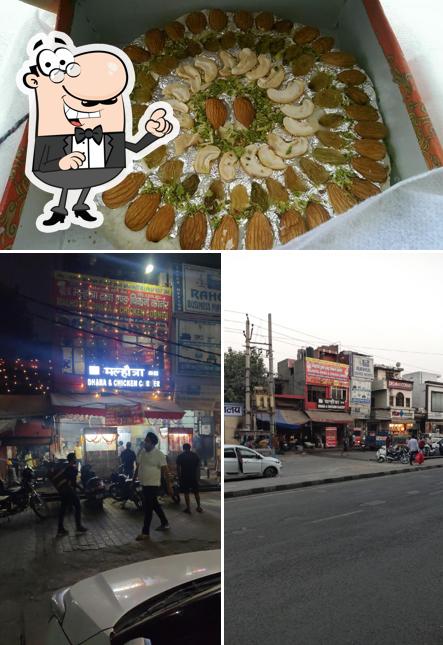 The photo of Malhotra chicken corner’s exterior and food