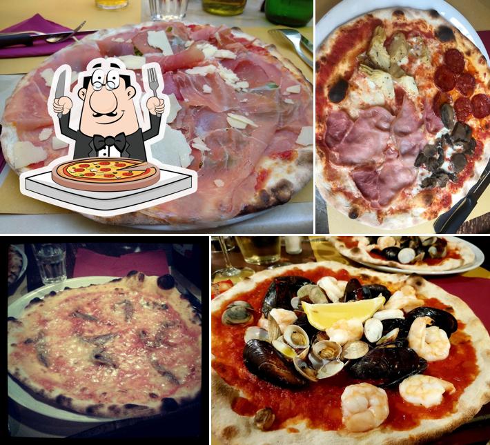 Prova una pizza a Osteria Trattoria Al Nono Risorto
