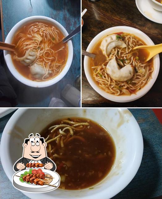 Ramen and hot and sour soup at China Town
