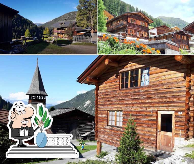 Puoi goderti l'aria fresca da seduto all'esterno di Hotel Ducan