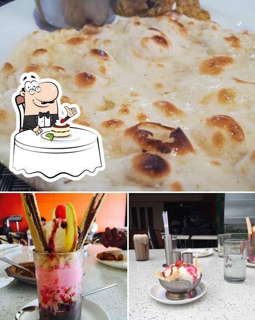 Navratna Restaurant offers a variety of sweet dishes