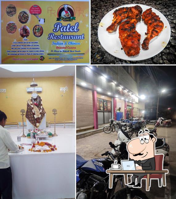 The interior of Patel Restaurant Anand Nagar Khandwa