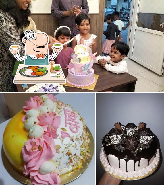 Food at Fresh homemade cake