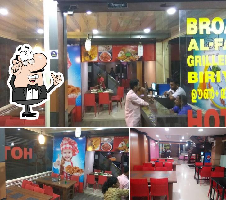 The interior of Hotel Gazala Food Court