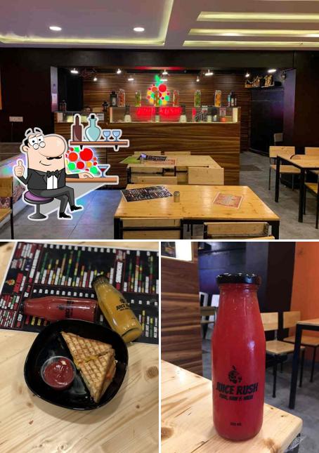 The interior of Juice Rush