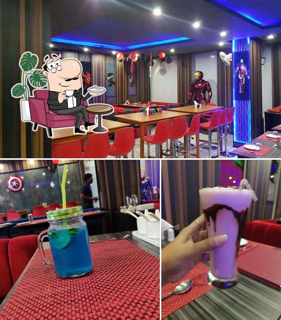 Check out the picture displaying interior and drink at Stark Cafe Restaurant Jamshedpur