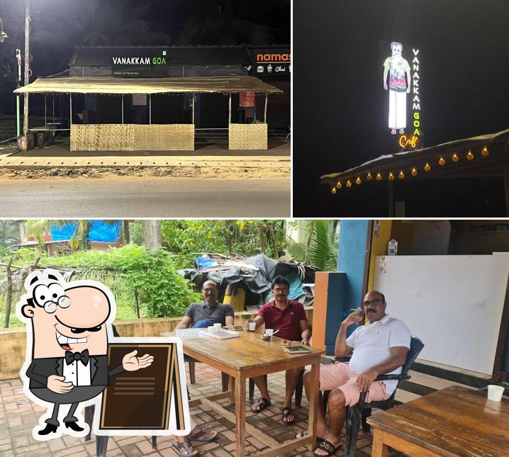 The exterior of Vanakkam Goa Cafe