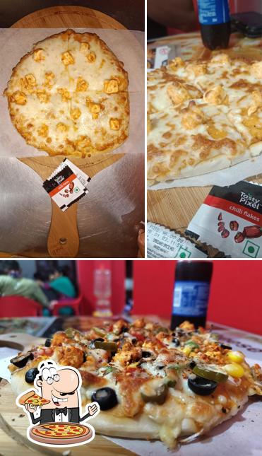 Pick different types of pizza