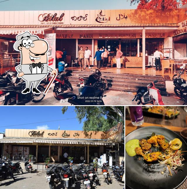 Check out the image displaying exterior and food at Bilal Family and Multicuisine Restaurant