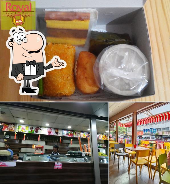 This is the image displaying interior and food at Royal Snacks