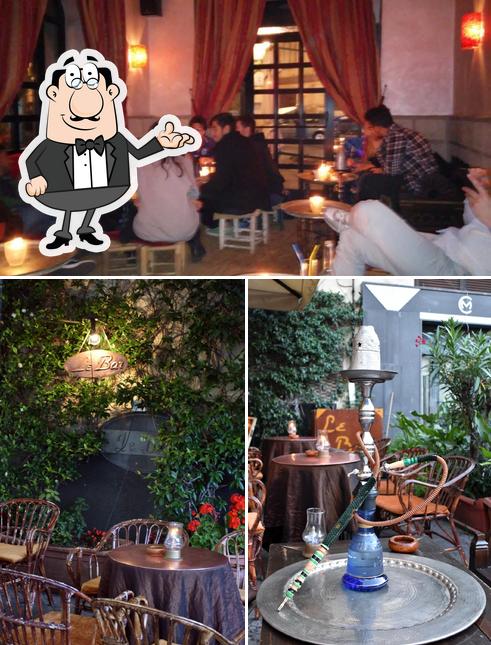 Gli interni di Le Bar