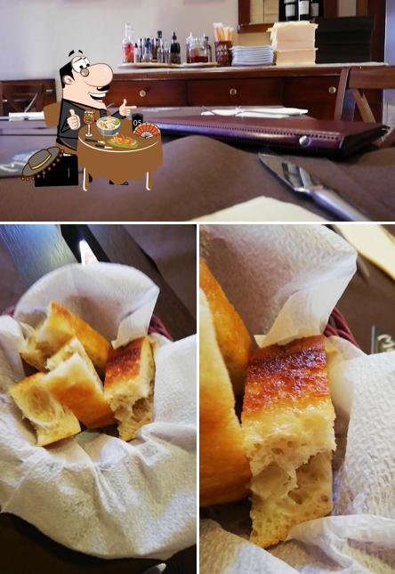 La cibo e interni del ristorante