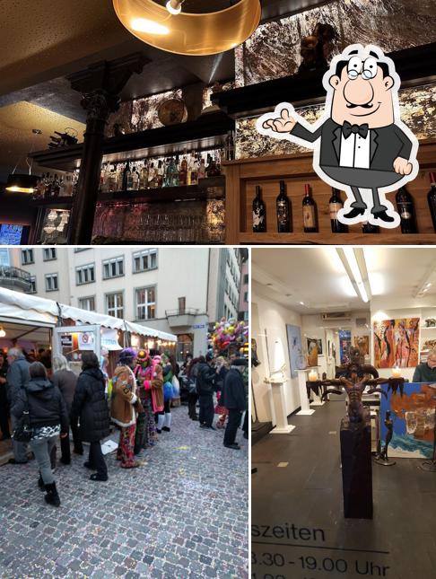 Dai un'occhiata agli interni di cue Zurich BBQ