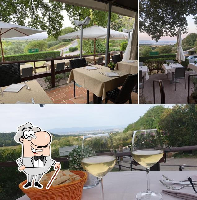 L'area esterna è una caratteristica importante di Ristorante La Casina Montepulciano