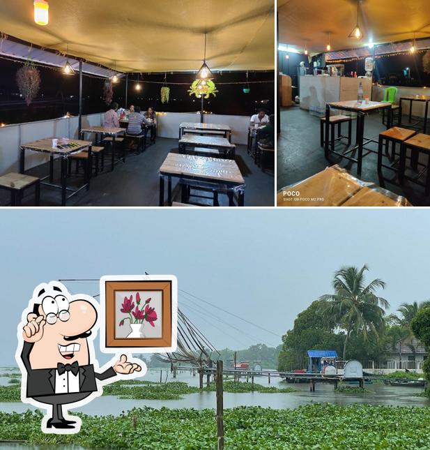 Among various things one can find interior and exterior at Kavaru Seafood Restaurant