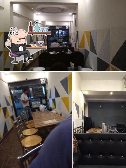 The interior of Lazzat restaurant