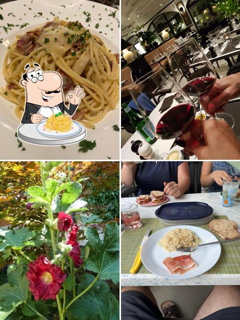 Spaghetti alla carbonara al Auberge de Vandœuvres