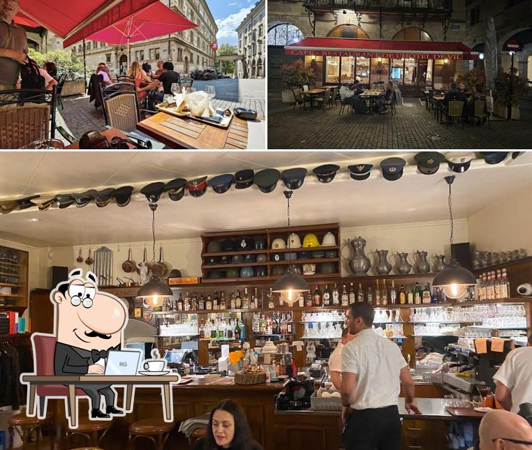 Siediti a un tavolo di Restaurant Hôtel-de-Ville