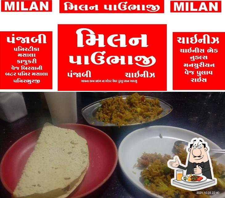 Food at Milan pawbhaji & panjabi