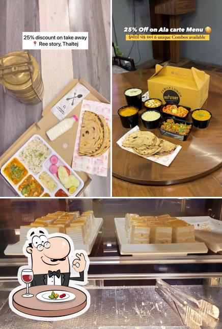 The picture of REE'STORY’s food and interior