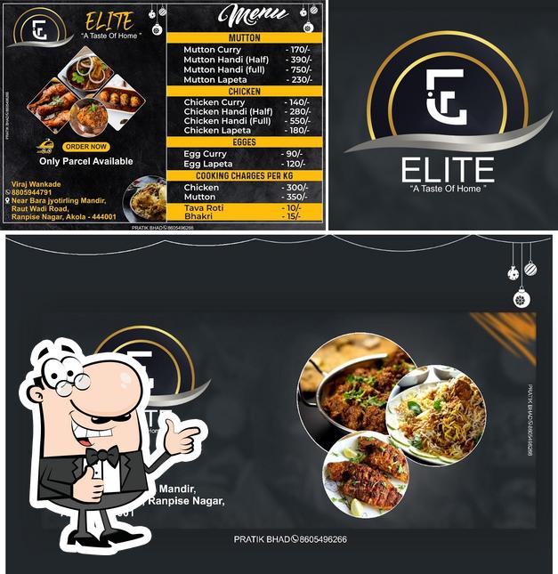 See this picture of Elite Hotel