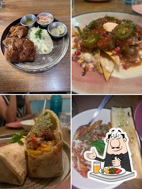 Food at Jamjar Diner Restaurant