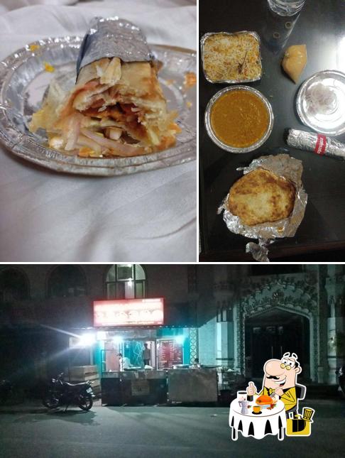 The picture of food and exterior at Al-madina eating point
