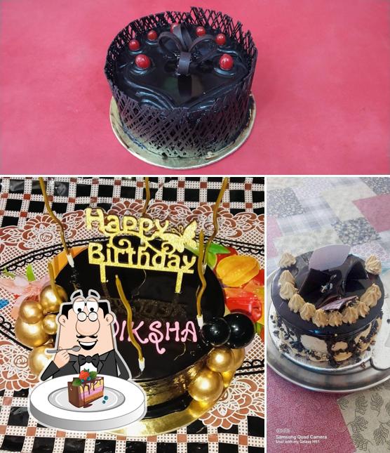 Chocolate cake at Balaji Bakers and ice cream parlour