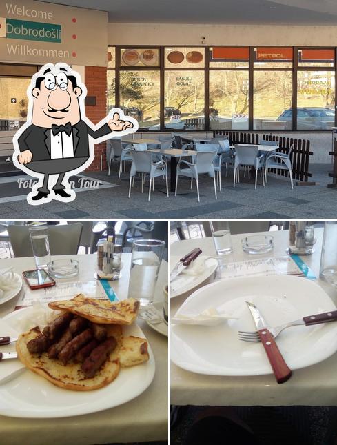 Tra le varie cose da Gasthaus Demiri si possono trovare la interni e cibo