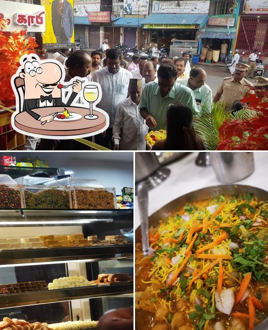 This is the picture showing food and exterior at hotel Aaryas sweets and bakery