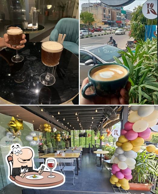 This is the image depicting food and exterior at kyfesto Cafe