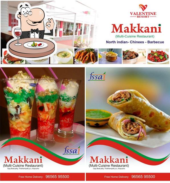 Food at Valentine Resorts & Mahaveer Restaurant