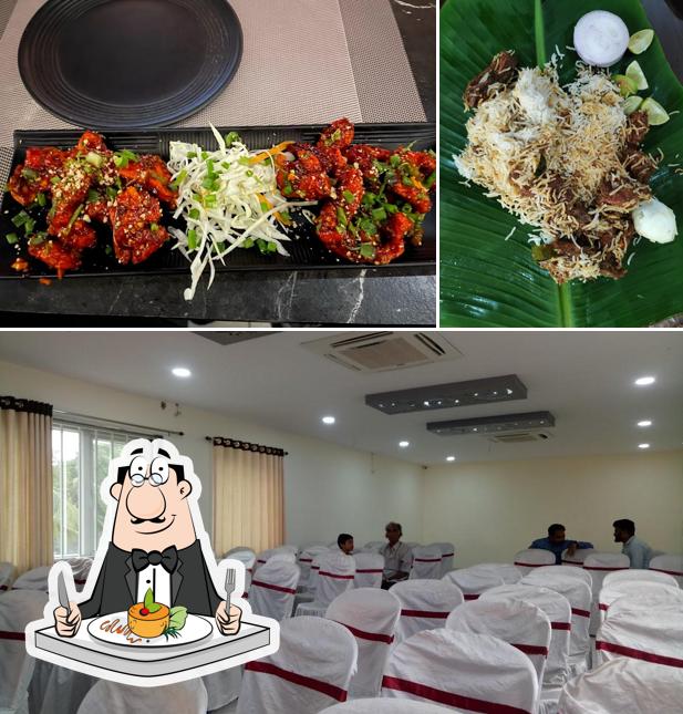 This is the image depicting food and interior at Hotel Satkar - Best Restaurant and Hotel