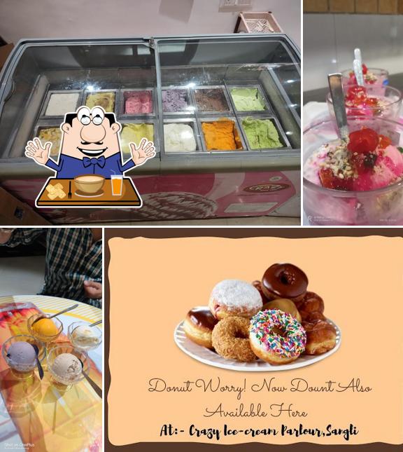 Food at Crazy Ice-Cream Parlour